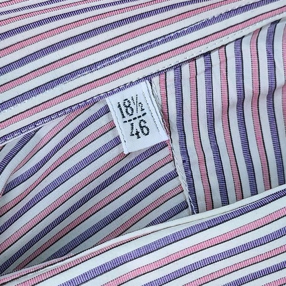 Loro Piana Men's Multicolor Striped Dress Shirt 👔 - Picture 3 of 7